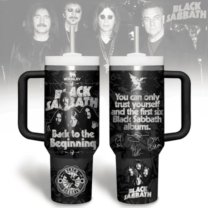 LIMITED EDITION - NEW CUSTOMIZED BLACK SABBATH 40 OZ TUMBLER PERFECT GIFT FOR FAN