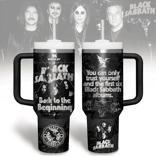 LIMITED EDITION - NEW CUSTOMIZED BLACK SABBATH 40 OZ TUMBLER PERFECT GIFT FOR FAN