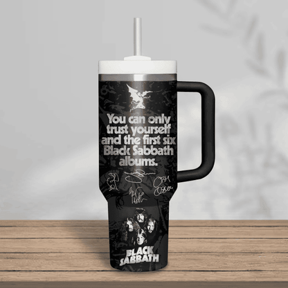 LIMITED EDITION - NEW CUSTOMIZED BLACK SABBATH 40 OZ TUMBLER PERFECT GIFT FOR FAN