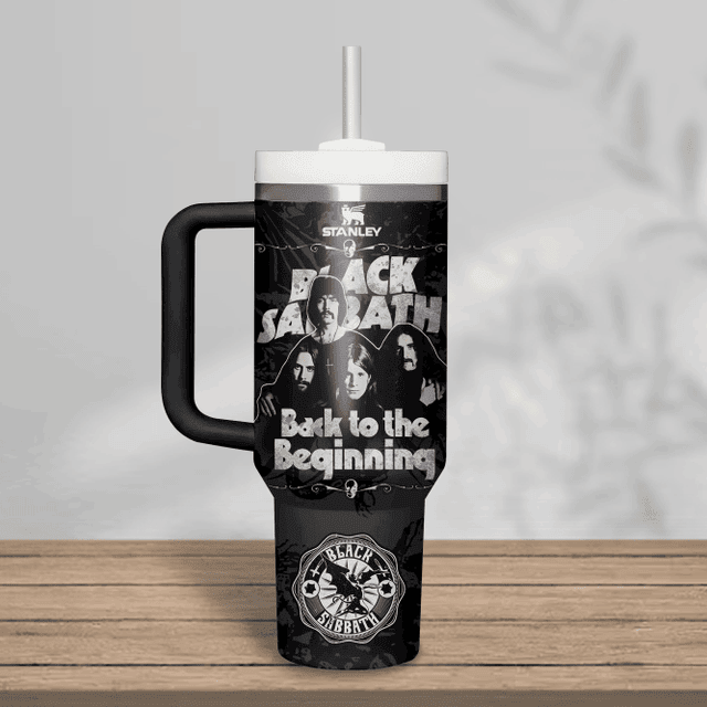 LIMITED EDITION - NEW CUSTOMIZED BLACK SABBATH 40 OZ TUMBLER PERFECT GIFT FOR FAN