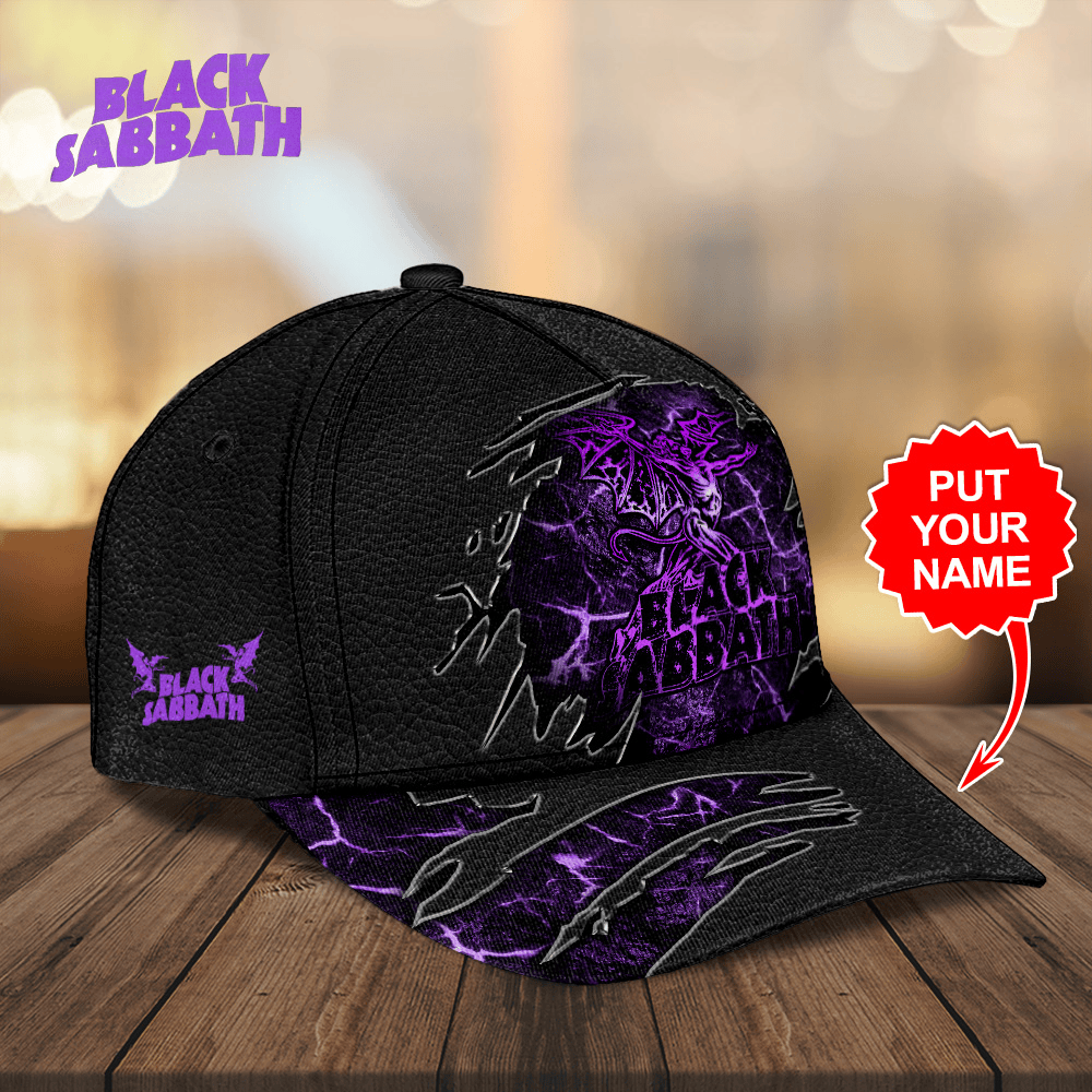 LIMITED EDITION - NEW CUSTOMIZED BLACK SABBATH CLASSIC CAP