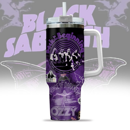 LIMITED EDITION - NEW CUSTOMIZED BLACK SABBATH  X OZZY OSBOURNE 40 OZ TUMBLER