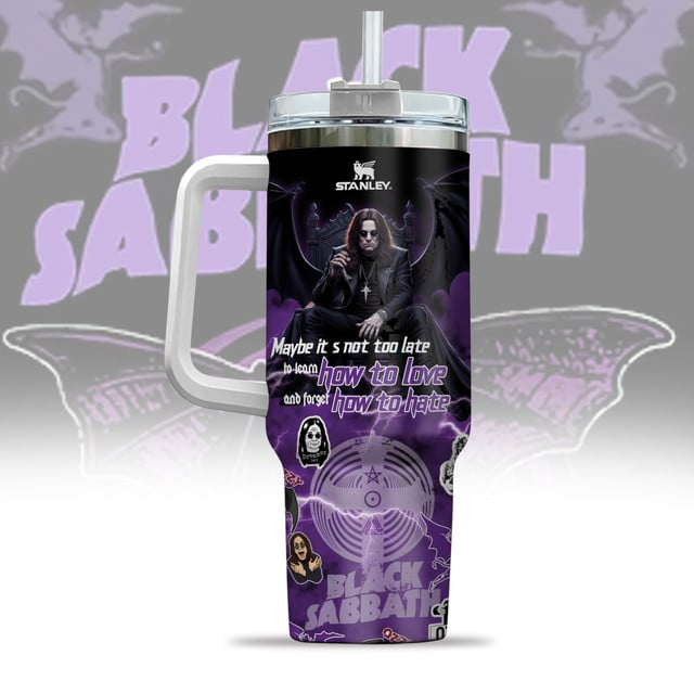 LIMITED EDITION - NEW CUSTOMIZED BLACK SABBATH  X OZZY OSBOURNE 40 OZ TUMBLER