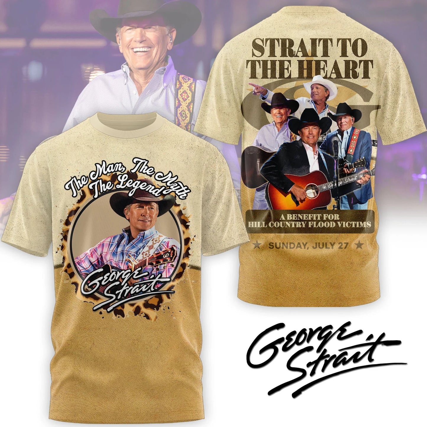 LIMITED EDITION - NEW CUSTOMIZED GEORGE STRAIT T-SHIRT, HOODIE, ZIP HOODIE