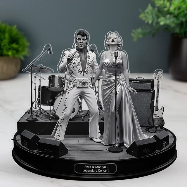 LIMITED EDITION - NEW CUSTOMIZED ELVIS PRESLEY ACRYLIC PLAQUE