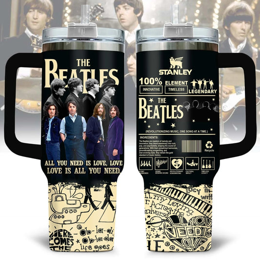 LIMITED EDITION - NEW CUSTOMIZED THE BEATLES TUMBLER CUP