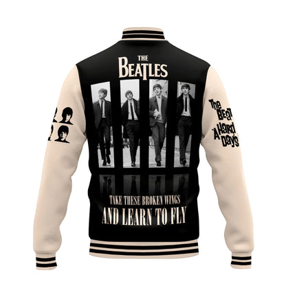 LIMITED EDITION - NEW CUSTOMIZED THE BEATLES SATIN VARSITY & BASEBALL JACKET