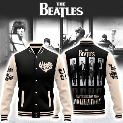 LIMITED EDITION - NEW CUSTOMIZED THE BEATLES SATIN VARSITY & BASEBALL JACKET