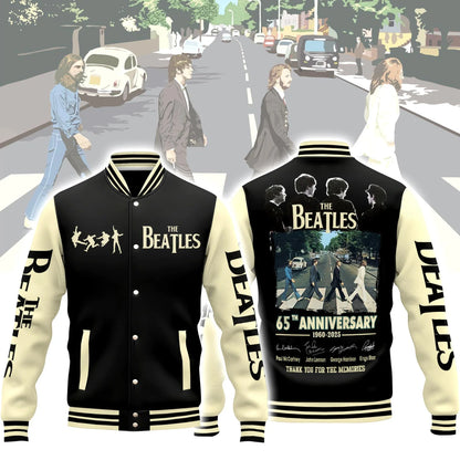 LIMITED EDITION - NEW CUSTOMIZED THE BEATLES SATIN VARSITY & BASEBALL JACKET