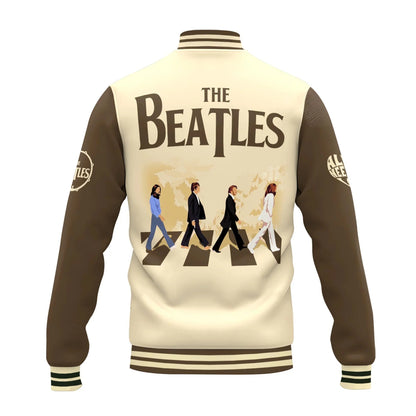 LIMITED EDITION - NEW CUSTOMIZED THE BEATLES SATIN VARSITY & BASEBALL JACKET