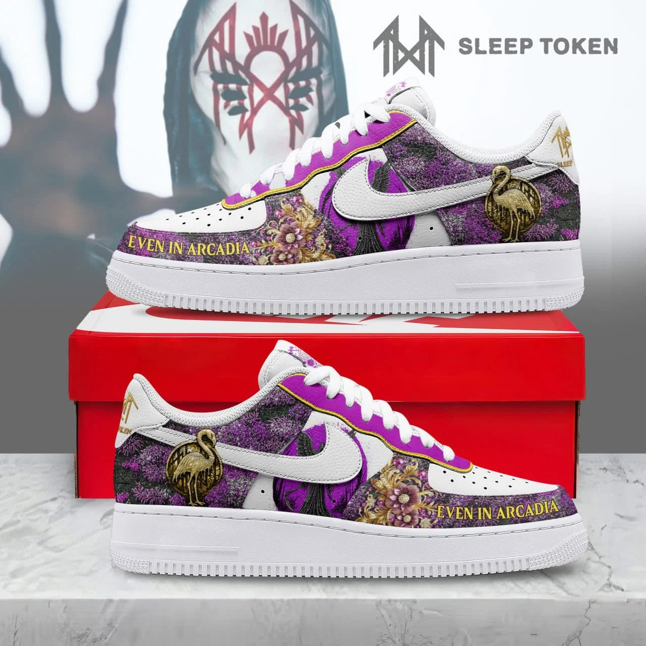 LIMITED EDITION - NEW CUSTOMIZED SLEEP TOKENT AF1 SHOES