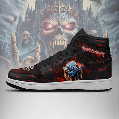 LIMITED EDITION - NEW CUSTOMIZED IRON MAIDEN AIR JORDAN SHOES