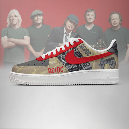 LIMITED EDITION - NEW CUSTOMIZED AC/DC AF1 SHOES