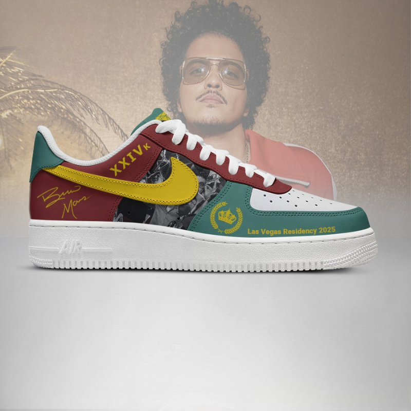 LIMITED EDITION - NEW CUSTOMIZED BRUNO MARS AF1 SHOES