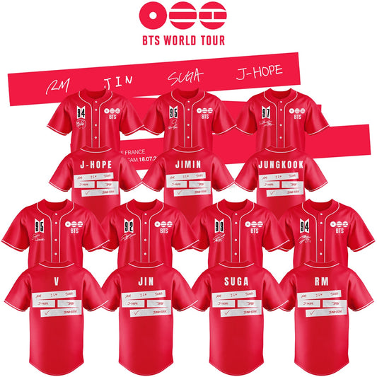 LIMITED EDITION - BTS COMEBACK WORLD TOUR BASEBALL JERSEY