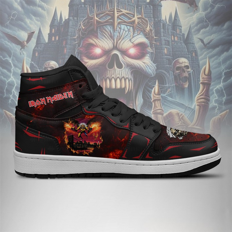 LIMITED EDITION - NEW CUSTOMIZED IRON MAIDEN AIR JORDAN SHOES