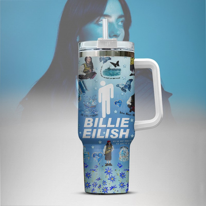 LIMITED EDITION - NEW CUSTOMIZED BILLIE EILISH TUMBLER CUP