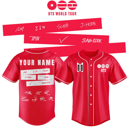 LIMITED EDITION - BTS COMEBACK WORLD TOUR BASEBALL JERSEY