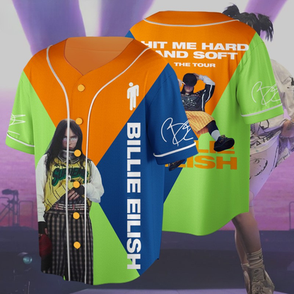 LIMITED EDITION - NEW CUSTOMIZED BILLIE EILISH BASEBALL JERSEY