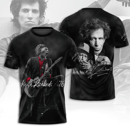 LIMITED EDITION - NEW CUSTOMIZED THE ROLLING STONES X KEITH RICHARDS T-SHIRT, HOODIE, ZIP HOODIE