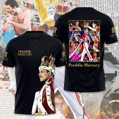 LIMITED EDITION - NEW CUSTOMIZED FREDDIE MERCURY T-SHIRT, HOODIE, ZIP HOODIE