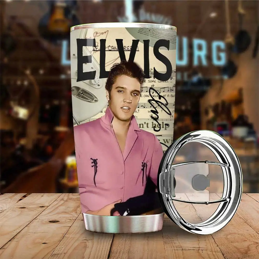 LIMITED EDITION - NEW CUSTOMIZED ELVIS PRESLEY TUMBLER CUP