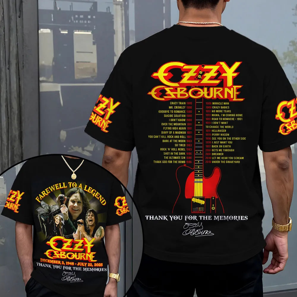 LIMITED EDITION - NEW CUSTOMIZED BLACK SABBATH x OZZY OSBOURNE T-SHIRT, HOODIE, ZIP HOODIE