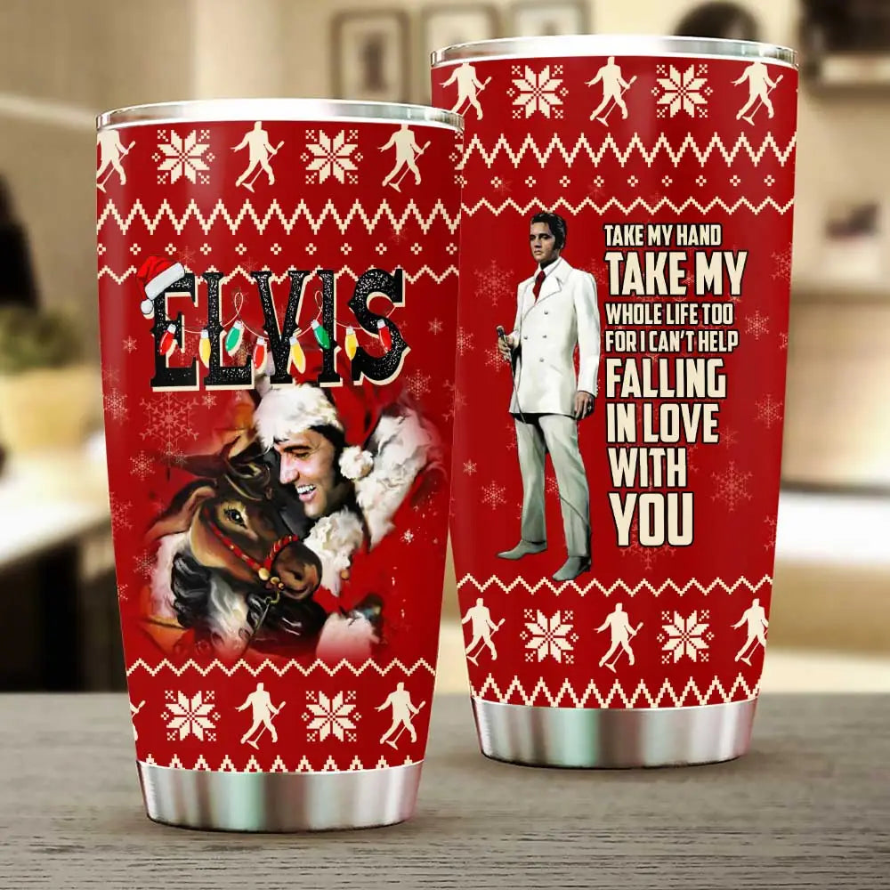 LIMITED EDITION - NEW CUSTOMIZED ELVIS PRESLEY TUMBLER CUP