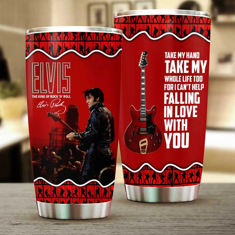 LIMITED EDITION - NEW CUSTOMIZED ELVIS PRESLEY TUMBLER CUP