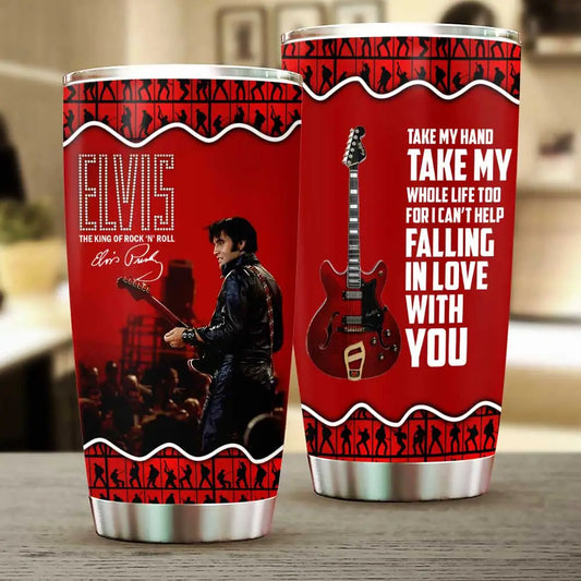 LIMITED EDITION - NEW CUSTOMIZED ELVIS PRESLEY TUMBLER CUP