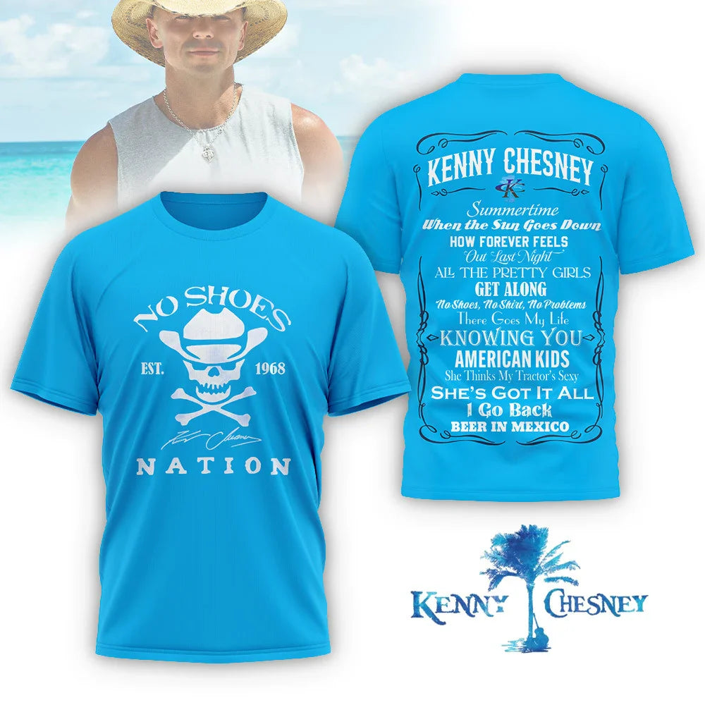 LIMITED EDITION - NEW CUSTOMIZED KENNY CHESNEY T-SHIRT, HOODIE, ZIP HOODIE