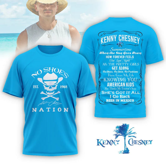 LIMITED EDITION - NEW CUSTOMIZED KENNY CHESNEY T-SHIRT, HOODIE, ZIP HOODIE