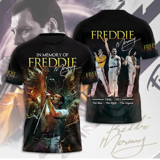 LIMITED EDITION - NEW CUSTOMIZED FREDDIE MERCURY T-SHIRT, HOODIE, ZIP HOODIE