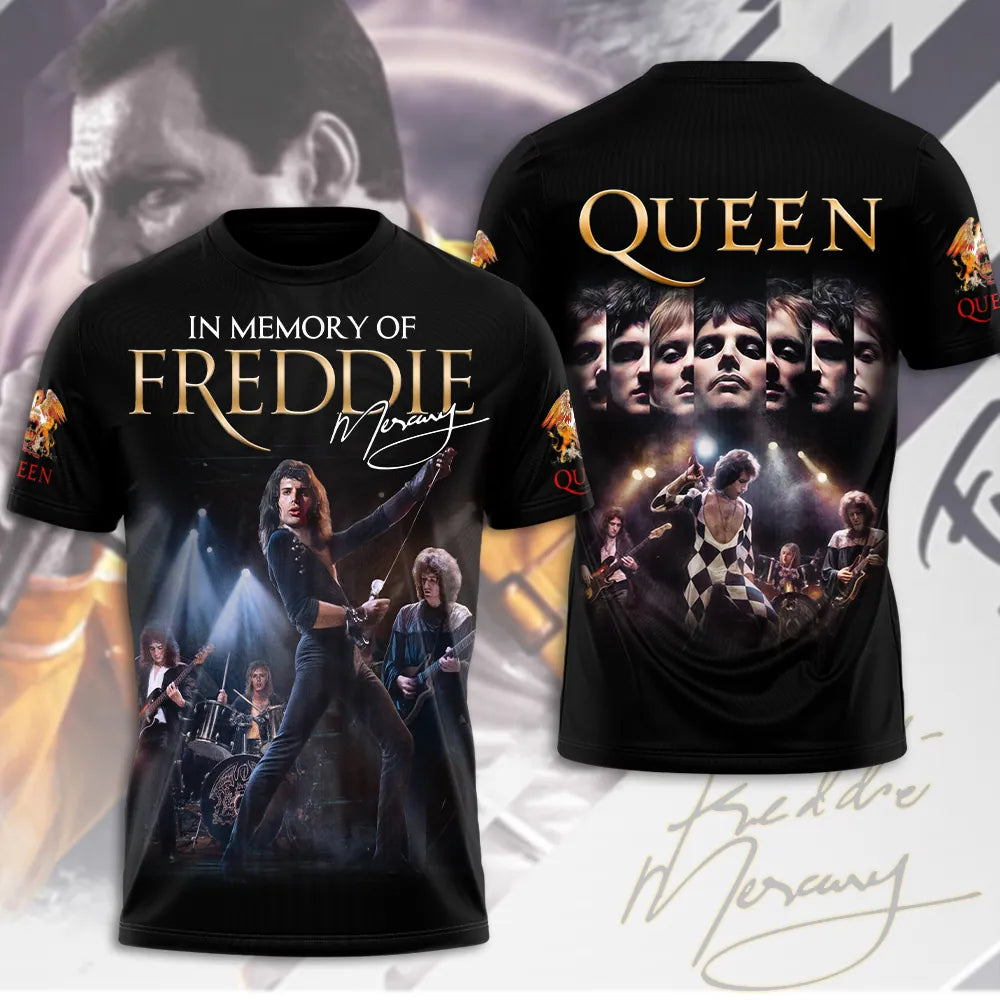 LIMITED EDITION - NEW CUSTOMIZED QUEEN BAND X FREDDIE MERCURY T-SHIRT, HOODIE, ZIP HOODIE