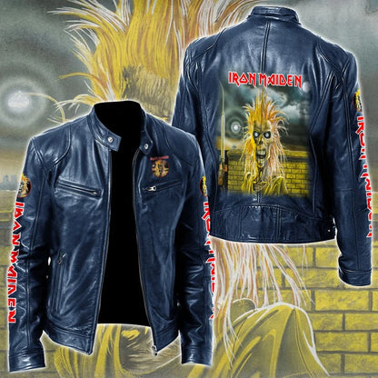 LIMITED EDITION - NEW CUSTOMIZED IRON MAIDEN MOTORCYCLE LEATHER JACKET
