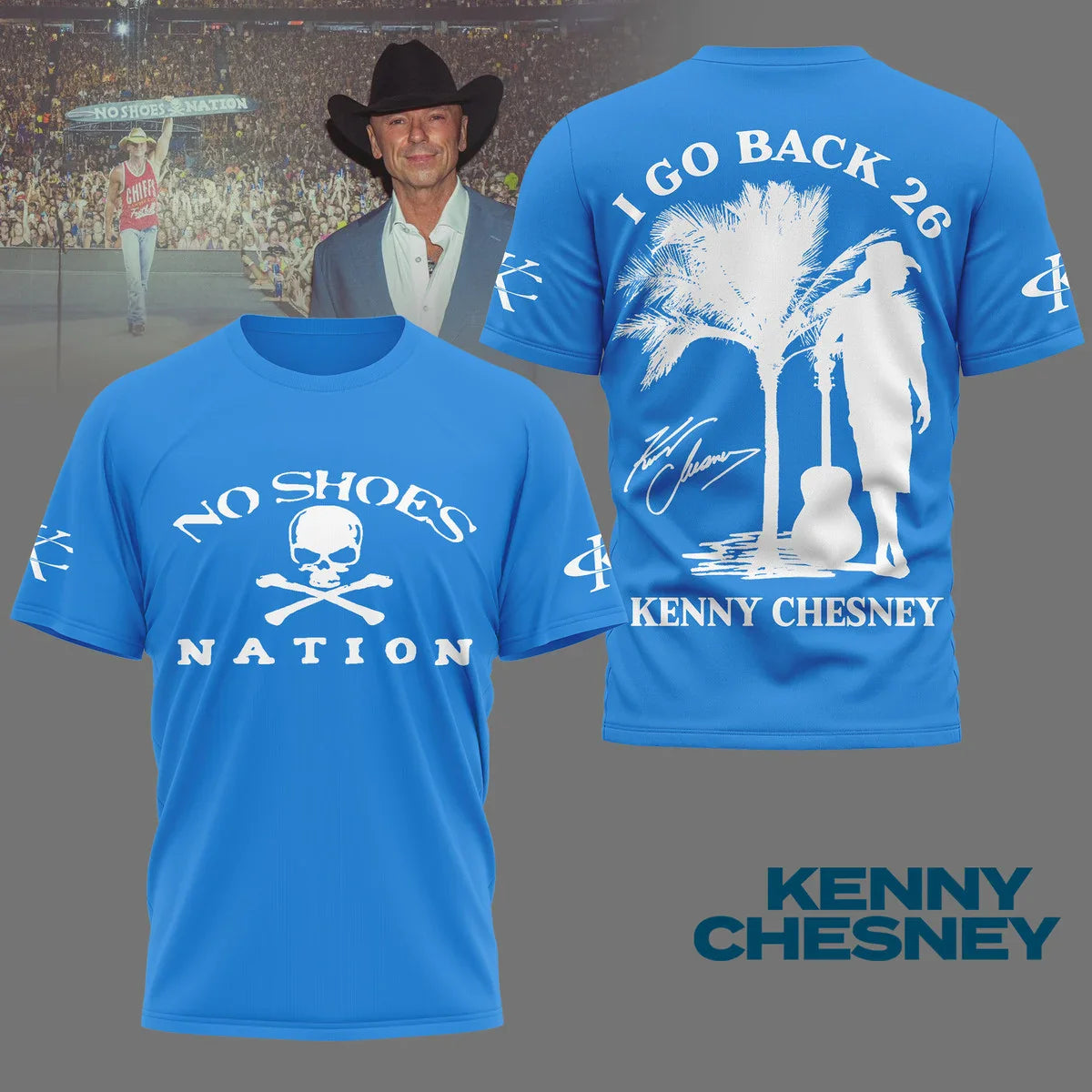 LIMITED EDITION - NEW CUSTOMIZED KENNY CHESNEY T-SHIRT, HOODIE, ZIP HOODIE
