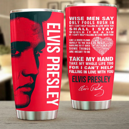 LIMITED EDITION - NEW CUSTOMIZED ELVIS PRESLEY TUMBLER CUP