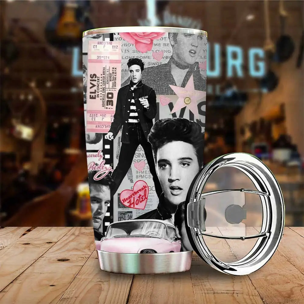 LIMITED EDITION - NEW CUSTOMIZED ELVIS PRESLEY TUMBLER CUP