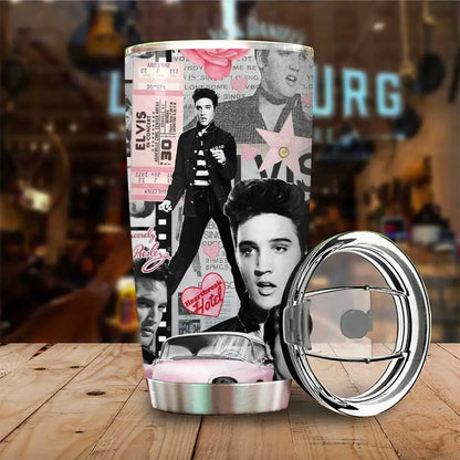LIMITED EDITION - NEW CUSTOMIZED ELVIS PRESLEY TUMBLER CUP