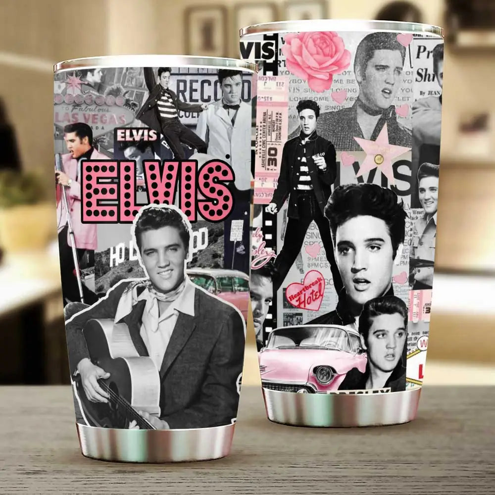 LIMITED EDITION - NEW CUSTOMIZED ELVIS PRESLEY TUMBLER CUP