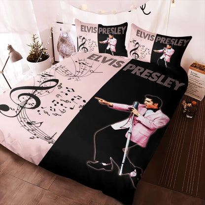 LIMITED EDITION - NEW CUSTOMIZED ELVIS PRESLEY 3-PIECE DUVET BEDDING SET
