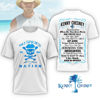 LIMITED EDITION - NEW CUSTOMIZED KENNY CHESNEY T-SHIRT, HOODIE, ZIP HOODIE
