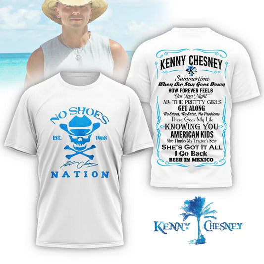 LIMITED EDITION - NEW CUSTOMIZED KENNY CHESNEY T-SHIRT, HOODIE, ZIP HOODIE