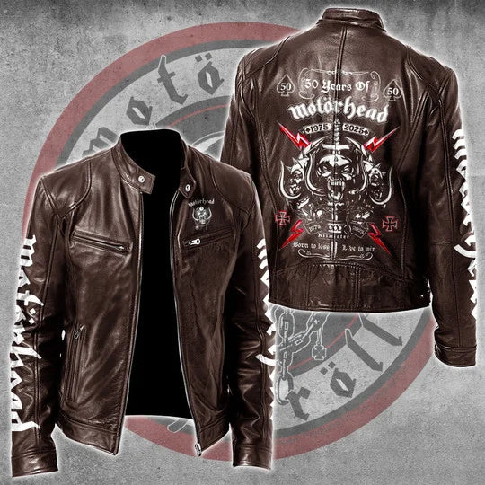 LIMITED EDITION - NEW CUSTOMIZED MOTÖRHEAD MOTORCYCLE LEATHER JACKET