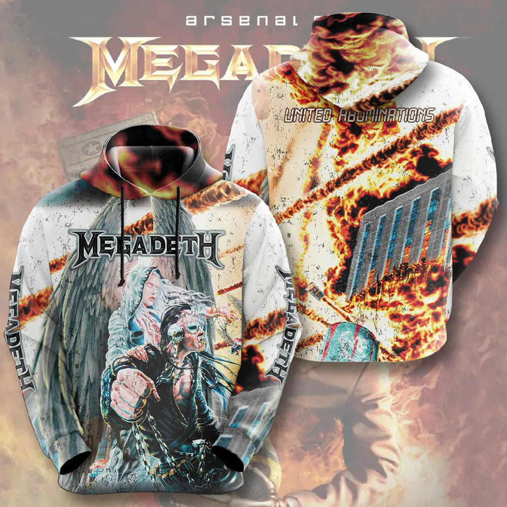 LIMITED EDITION - NEW CUSTOMIZED MEGADETH T-SHIRT, HOODIE, ZIP HOODIE