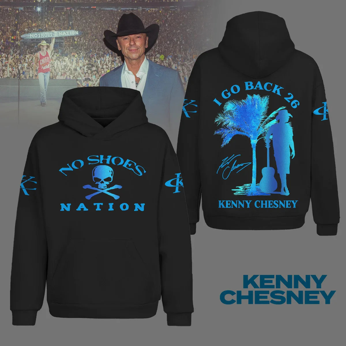 LIMITED EDITION - NEW CUSTOMIZED KENNY CHESNEY T-SHIRT, HOODIE, ZIP HOODIE