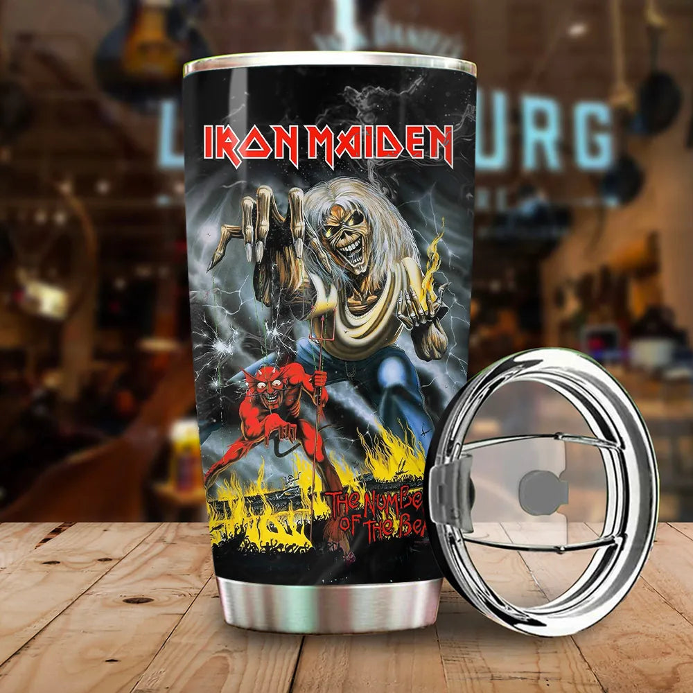 LIMITED EDITION - NEW CUSTOMIZED IRON MAIDEN TUMBLER CUP