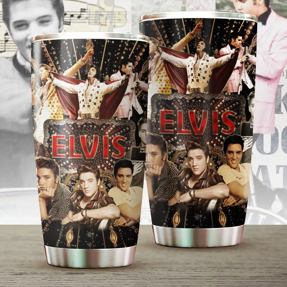 LIMITED EDITION - NEW CUSTOMIZED ELVIS PRESLEY TUMBLER CUP