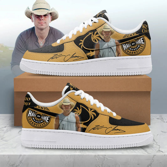 LIMITED EDITION - NEW CUSTOMIZED KENNY CHESNEY AF1 SHOES