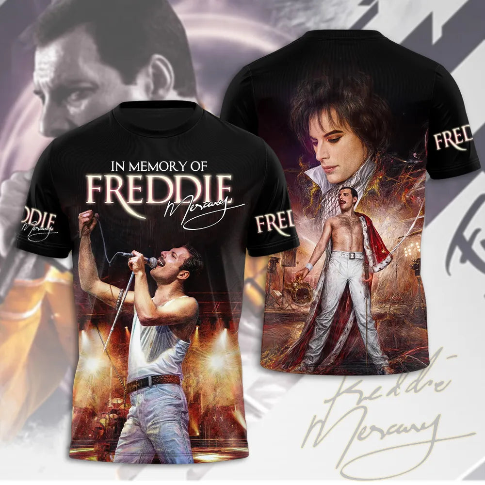 LIMITED EDITION - NEW CUSTOMIZED FREDDIE MERCURY T-SHIRT, HOODIE, ZIP HOODIE